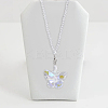 DICOSMETIC Butterfly Glass Car Hanging Pendant HJEW-DC0001-04-6