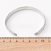 304 Stainless Steel Cuff Bangles for Women BJEW-P377-02A-5