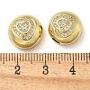 Rack Plating Brass Micro Pave Cubic Zirconia Pendants KK-K392-24G-3