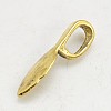 Tibetan Style Alloy Glue-on Flat Pad Bails LS-GLF10728Y-NF-3
