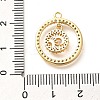 Brass Micro Pave Cubic Zirconia Pendants KK-G519-06G-03-3