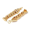 Brass Micro Pave Cubic Zirconia Pendants KK-C143-41C-G-2