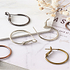 Brass Hoop Earrings KK-CD0001-10-18