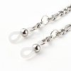 304 Stainless Steel Figaro Chains Eyeglasses Chains AJEW-EH00348-01-5