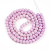 Transparent Baking Paint Glass Beads Strands DGLA-N009-8mm-02-3