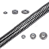 3 Strands 3 Style Non-Magnetic Synthetic Hematite Beads Strands G-AR0005-72-1
