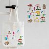 Plastic Reusable Drawing Painting Stencils Templates DIY-WH0172-305-4