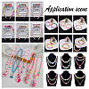 240g 6 Colors Acrylic Large Hole Beads Candy Color Flat Round/Disc SACR-CA0001-09-6