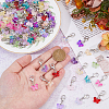 96Pcs 12 Colors Butterfly Glass Pendants HJEW-HS00002-3