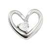 304 Stainless Steel Rhinestone Pendants STAS-P401-02P-1