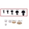 Craft Plastic Doll Eyes Stuffed Toy Eyes X-DIY-Q015-05-8mm-2
