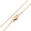 Natural Rose Quartz Teardrop Pendant Necklace X-NJEW-JN03900-01-6