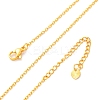 Brass Cable Chain Necklaces NJEW-D302-82G-4