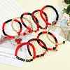 1 Set Handmade Polymer Clay Heishi Beads Stretch Bracelets Set BJEW-SZ0002-67A-02-3