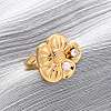 304 Stainless Steel Adjustable Cuff Rings for Women LS-RJEW-B126-05G-02-1
