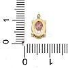 304 Stainless Steel Micro Pave Cubic Zirconia Charms STAS-L022-160G-A01-3