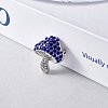 Cubic Zirconia Mushroom Brooch JBR102G-2
