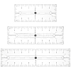 3Pcs 3 Style Acrylic Quilting Template DIY-WH0568-39-1