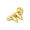 Rack Plating Brass with ABS Plastic Pearl European Dangle Charms KK-G501-02F-G-2