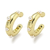 Ring Rack Plating Brass Cuff Earrings EJEW-E312-06G-1
