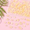 120Pcs 8 Styles Transparent Spray Paint Glass Beads GLAA-FS0002-28-8