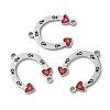 304 Stainless Steel Manual Polishing Connector Charms STAS-C075-30P-3