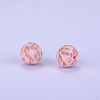 Printed Round Silicone Focal Beads SI-JX0056A-91-1