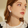 16 Pairs 4 Size Plastic Imitation Pearl Stud Earrings with Steel Iron Pins EJEW-AN0003-89-6