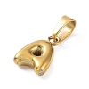 316L Surgical Stainless Steel Charms STAS-G315-01G-A-2
