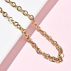 304 Stainless Steel Rolo Chain Necklaces NJEW-Z102-01G-2