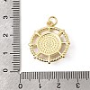 Brass Resin Pendants KK-H267-067G-3