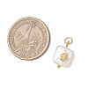 Baroque Natural Nucleated Pearl Keshi Pearl Pendants X-PALLOY-JF04833-2