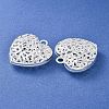 Hollow Tibetan Style Alloy Heart Pendants LS-TIBEP-S095-S-RS-1