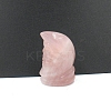 Natural Rose Quartz Moon with Human Face Figurines Statues for Home Office Desktop Decoration PW-WG92128-02-1