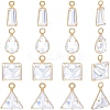 56Pcs 4 Style Brass Cubic Zirconia Charms Sets ZIRC-BBC0001-66-1