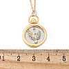 Brass Twelve Constellations Tarot Pendant Necklaces NJEW-Q006-01J-G-3