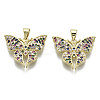 Brass Micro Pave Cubic Zirconia Pendants ZIRC-N039-044-NF-1