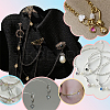 60Pcs 2 Colors Brass Micro Pave Cubic Zirconia Charms KK-PH0012-36-5