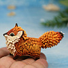 Resin Totem Fox Figurines WG15594-01-2