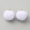Faux Mink Fur Covered Pendants DIY-WH0401-92A-2