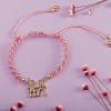 5Pcs Brass Micro Pave Clear Cubic Zirconia Pendants ZIRC-SZ0002-50-6