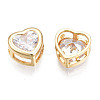 Brass Clear Cubic Zirconia Multi-Strand Links KK-N233-150-3