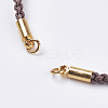 Braided Cotton Cord Bracelet Making MAK-I006-06G-2