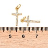 Brass Micro Pave Cubic Zirconia Pendants KK-Z146-25G-3