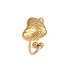 304 Stainless Steel Adjustable Open Cuff Rings for Women RJEW-K303-02G-2