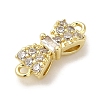 Brass Pave Clear Cubic Zirconia Connector Charms LS-KK-G499-14G-2