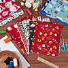 Christmas Theme Cotton Fabric DIY-WH0750-023-4