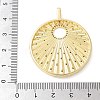 Brass Micro Pave Cubic Zirconia Pendants KK-K298-47G-3