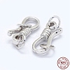 Anti-Tarnish Rhodium Plated 925 Sterling Silver S-Hook Clasps LS-STER-I016-120C-P-3