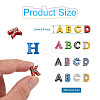 4Sets 4 styles Alloy Rhinestone Slide Charms ALRI-TA0001-15-21